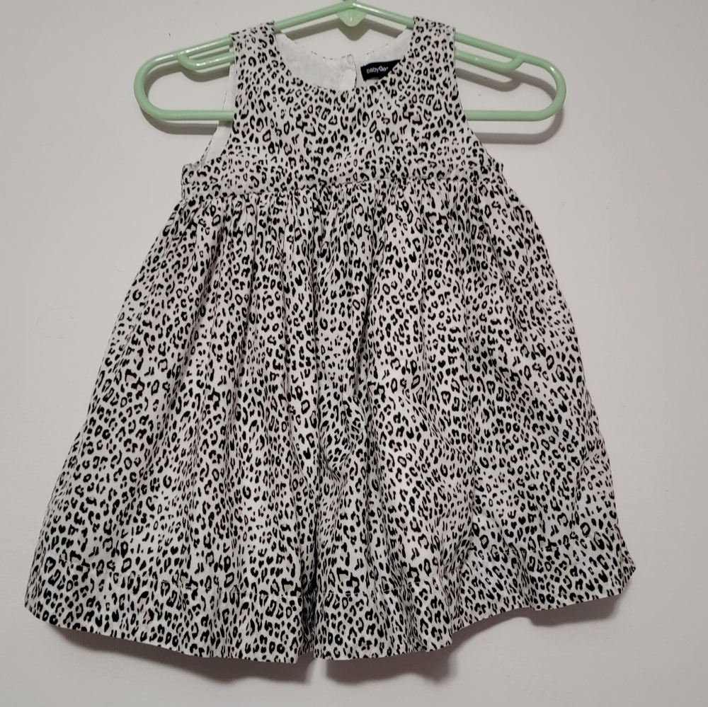 BabyGap sleeveless dress, with animal print, size 6-12 months